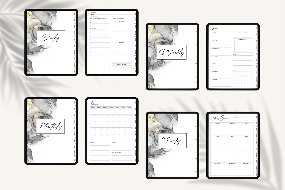 Undated Digital Planner for Goodnotes preview 3