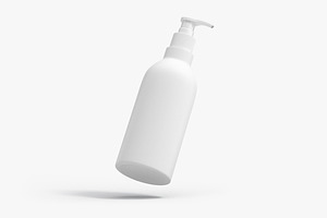 Plastic Pump Bottle 3D Model