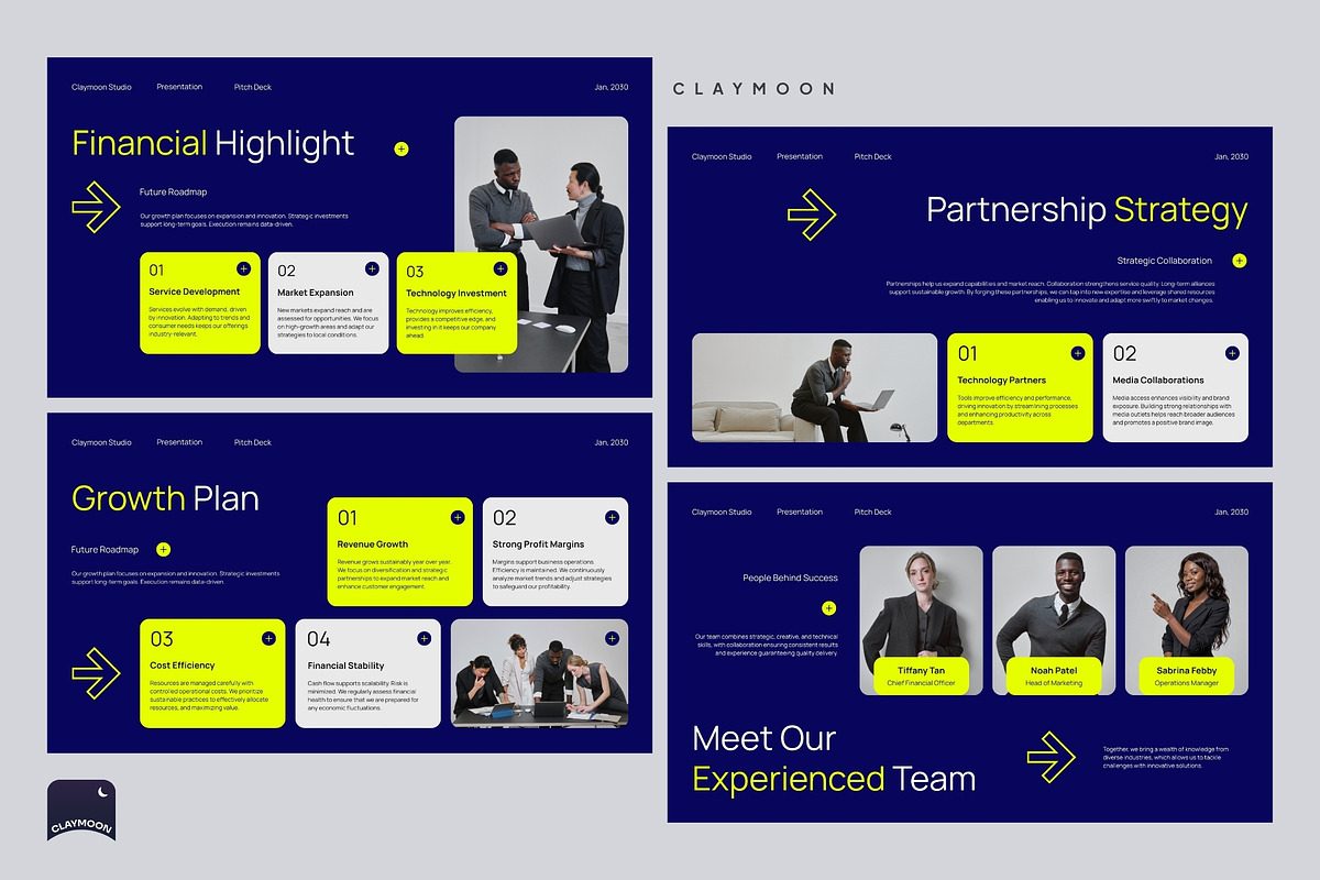 Business Agency Pitch Deck, a Presentation Template by Claymoon Lab (Photo 5 of 7)