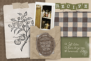 Buni's Heirloom Cookbook Collage Kit, an Object Graphic by Moon Starer Studio (Thumbnail 8 of 10)