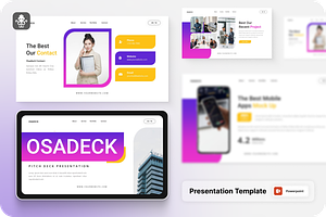 Pitch Deck Presentation PowerPoint, a Presentation Template by SquidPixey