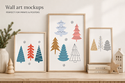 Christmas Trees Illustrations, a Seasonal Illustration by Anna Studio (Thumbnail 7 of 12)