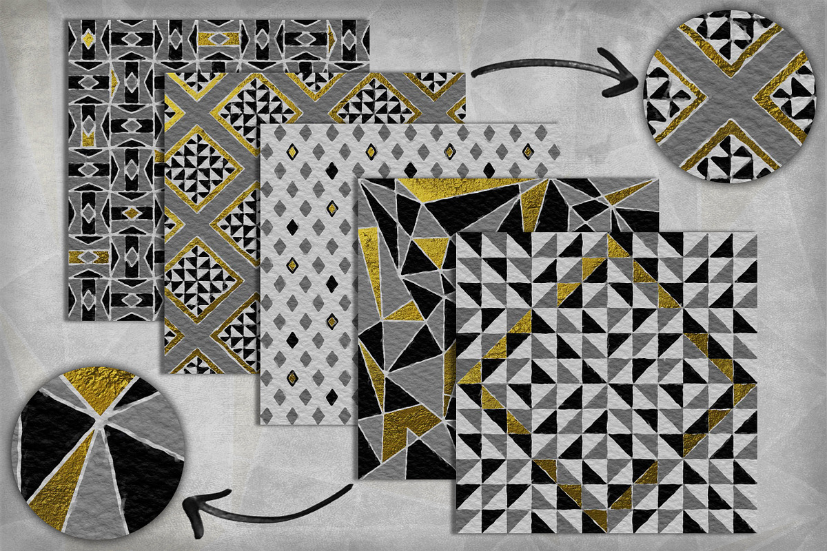 Grey Geometric Pack preview 3