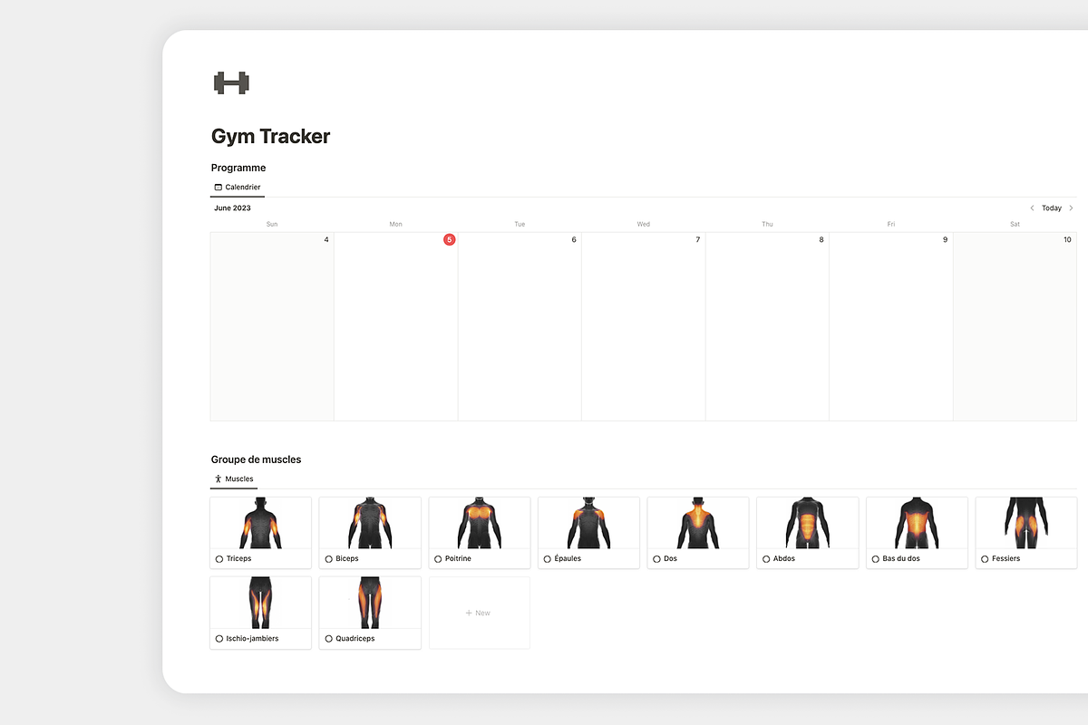 Gym Tracker, a Templates & Theme by MisterAutomatiz (Photo 3 of 4)