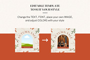 Cozy Autumn Instagram Bundle| Canva, a Social Media Template by DesignbySamVN (Thumbnail 6 of 7)