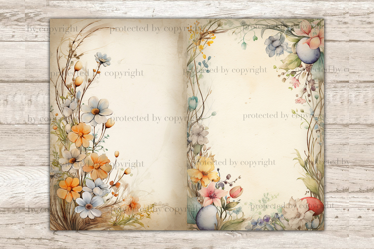 Rustic Easter Ephemera | Frame, a Seasonal Illustration by GlamArtZhanna (Photo 8 of 10)