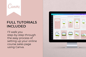 Course Sales Landing Page Template