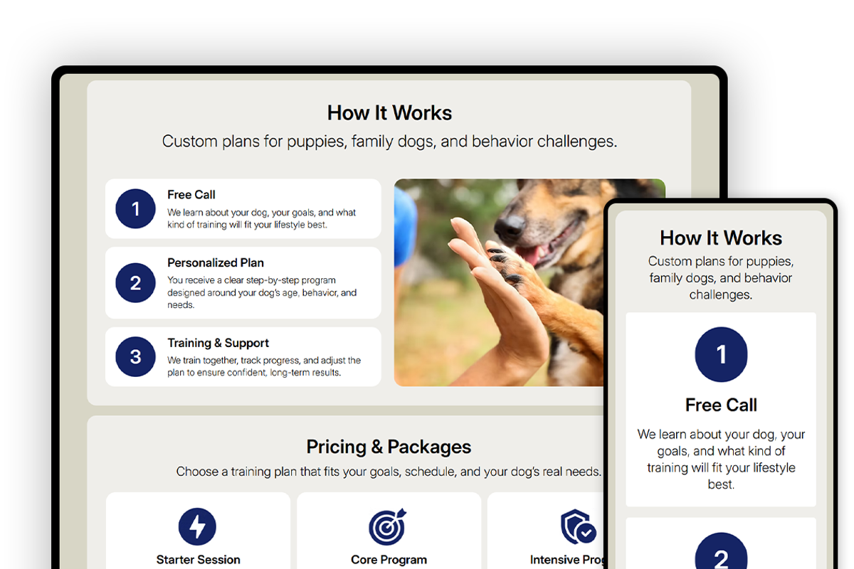 Dog Trainer - Wix Studio Website, a Wix Template by Kitteeh (Photo 15 of 17)