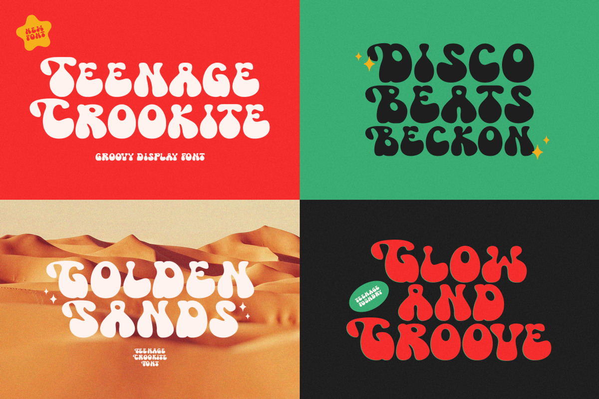 The Suprising Retro Font Bundle, a Sans Serif Font by TeenageFoundry (Photo 12 of 15)