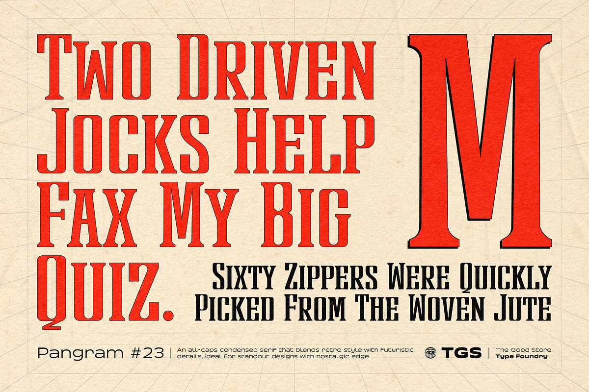 Retroristic Typeface, a Serif Font by The Good Store (Photo 2 of 11)