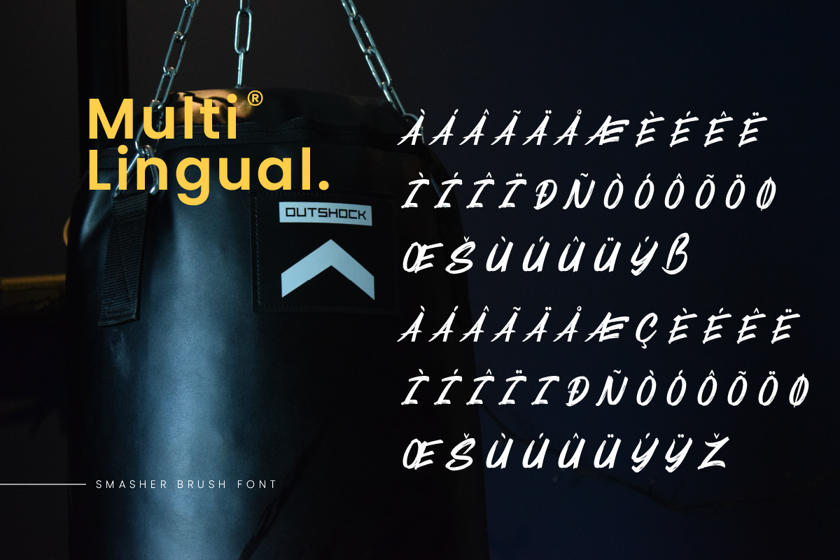 Smasher Bold Grunge Brush Font, a Handwritten Font by Ronny Studio (Photo 8 of 9)
