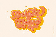 Happy Monday - Retro Groovy Fonts, a Sans Serif Font by HansCo Studio (Thumbnail 4 of 10)