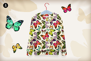 Butterflies Seamless Pattern