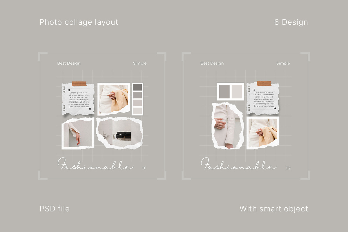 Aesthetic Photo Layout Social Media, a Social Media Template by Ghurafa Studio (Photo 1 of 3)