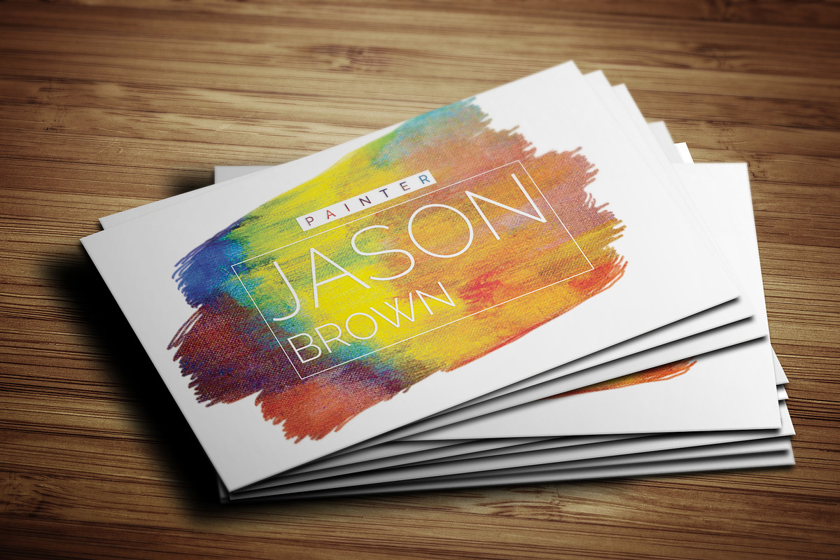 Creative Painter Business Card, a Business Card Template by Awns Creators (Photo 1 of 4)