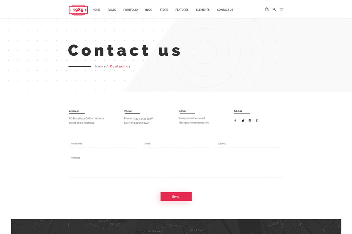 The 1989 - Modern Creative PSD, a Websites & App Template by Knighthemes (Photo 11 of 11)