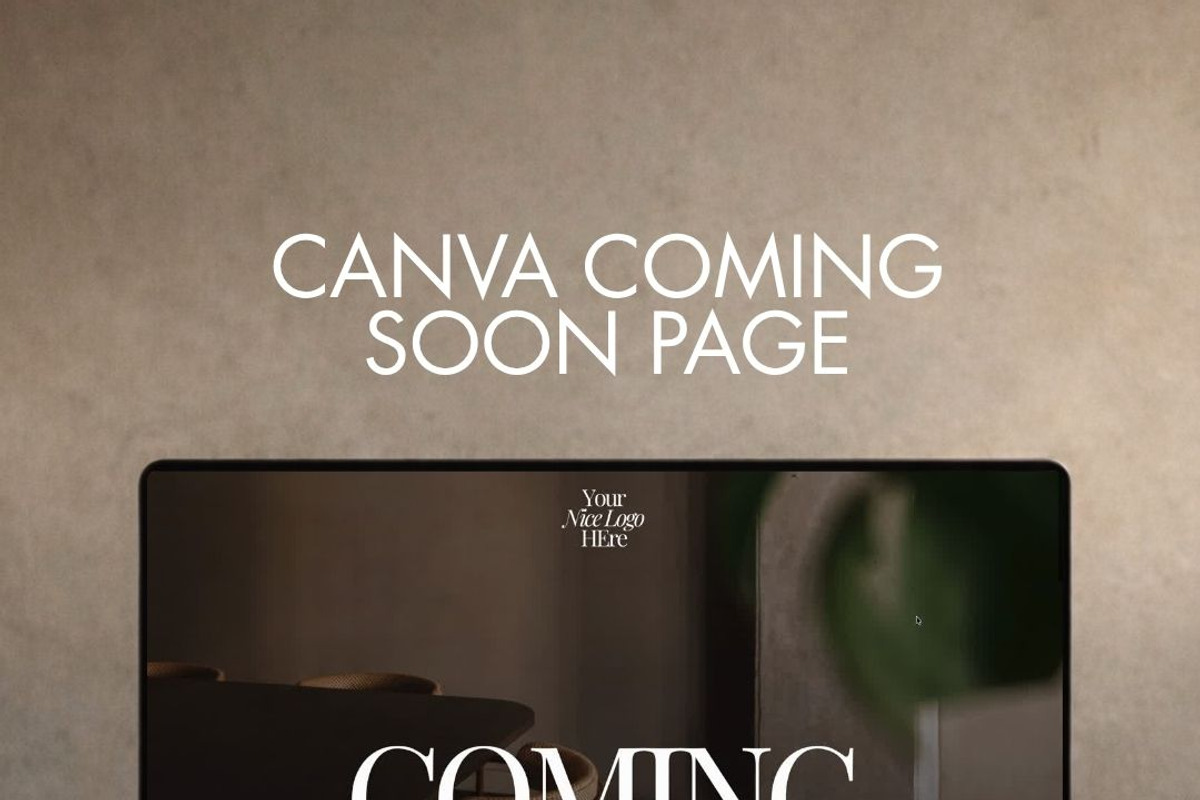 CANVA COMING SOON PAGE TEMPLATE, an App Template by JOA CREATIVE LAB (Photo 2 of 8)