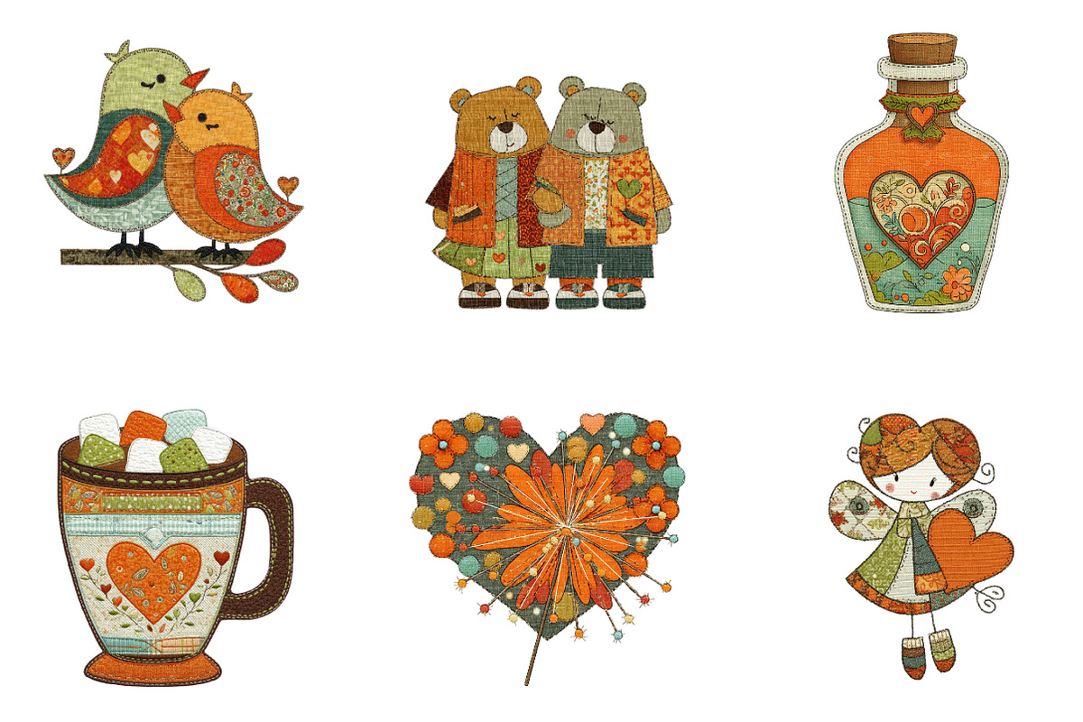 Watercolor Cute Valentine Clipart, an Illustration by CreationArt (Photo 3 of 5)
