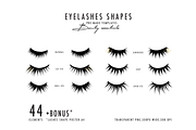 Makeup logo Lashes Brows SVG, an Icon by Milatoo (Thumbnail 3 of 3)