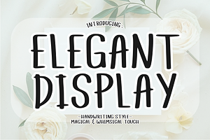 Elegant Display - Whimsical Font
