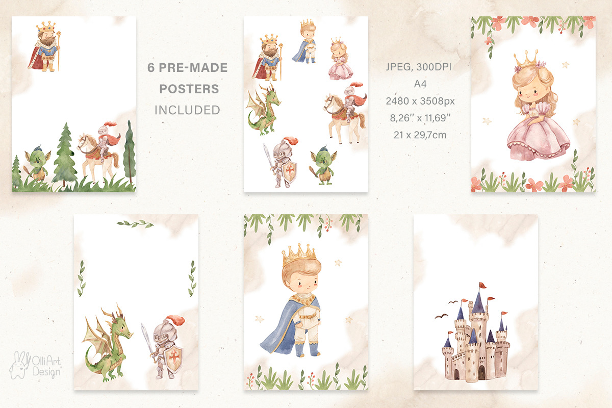 FAIRY TALE. King, dragon, knight, a Person Illustration by OlliArtDesign (Photo 5 of 8)