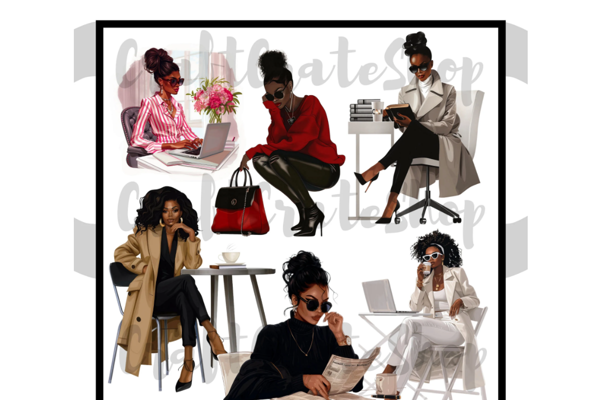 Lady Boss Clipart, an Illustration by CraftCrateShop (Photo 8 of 8)