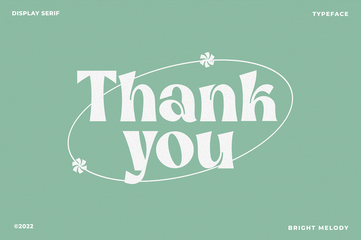 Bright Melody A Display Typeface, a Serif Font by zeenesia (Photo 18 of 18)