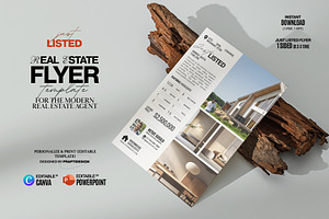 Real Estate Marketing Flyer (CANVA), a Flyer Template by Prapti Design