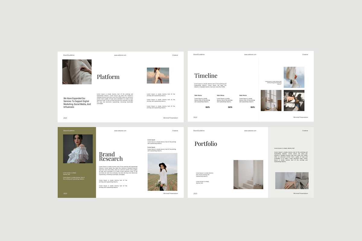 Brand Guideline Keynote Template, a Presentation Template by Spesifikstd