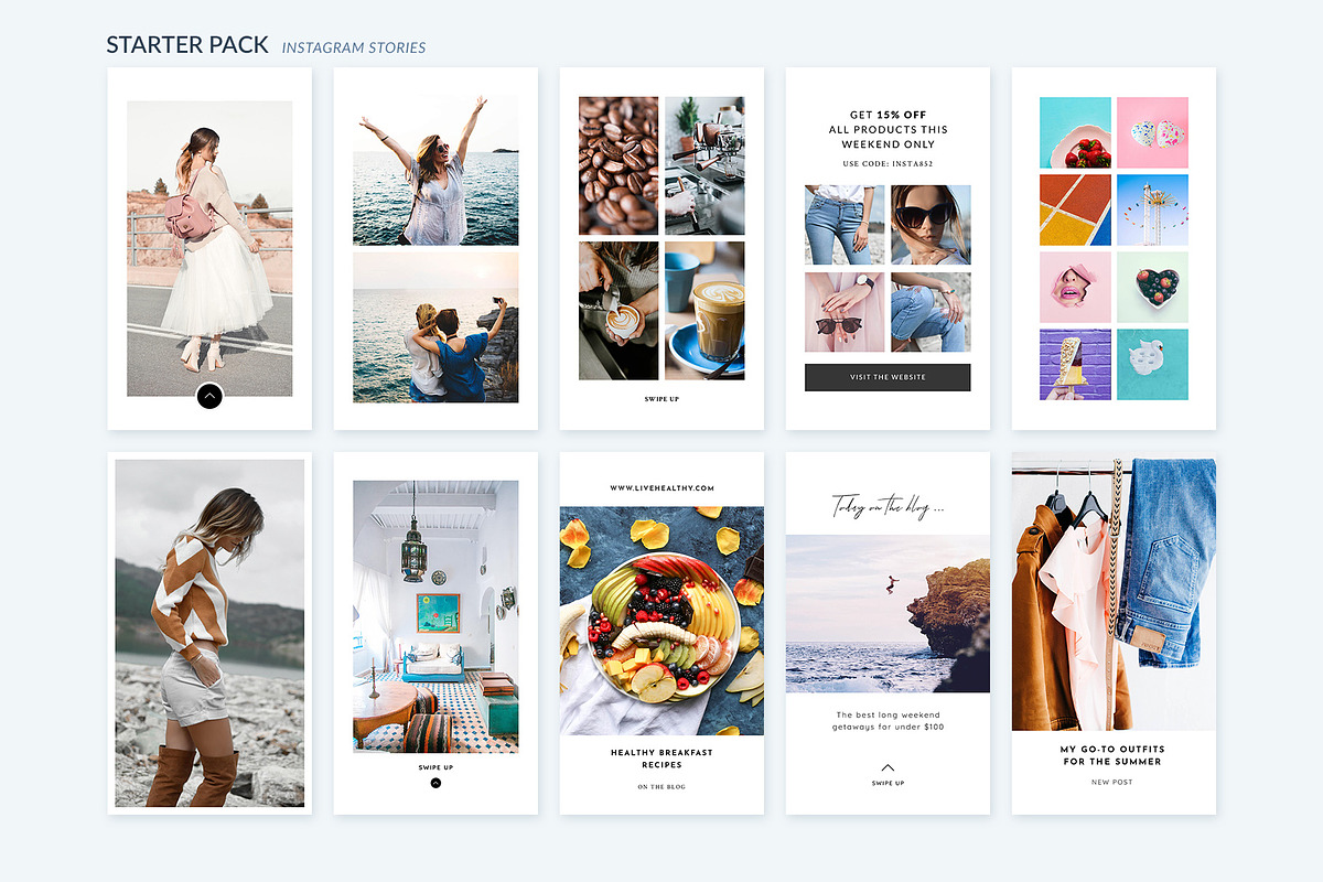 CANVA & PS Complete Instagram Bundle, a Social Media Template by Poego Social (Photo 20 of 52)