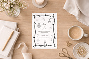 Whimsy Wedding Line Art Illustration, a Decorative Illustration by Yuliia Lashevska (Thumbnail 7 of 10)