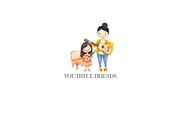 Youthful Friends Watercolor PNG, an Illustration by CharmClipart (Thumbnail 8 of 8)
