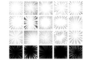Radial manga frames. Anime round, an Illustration by YummyBuum