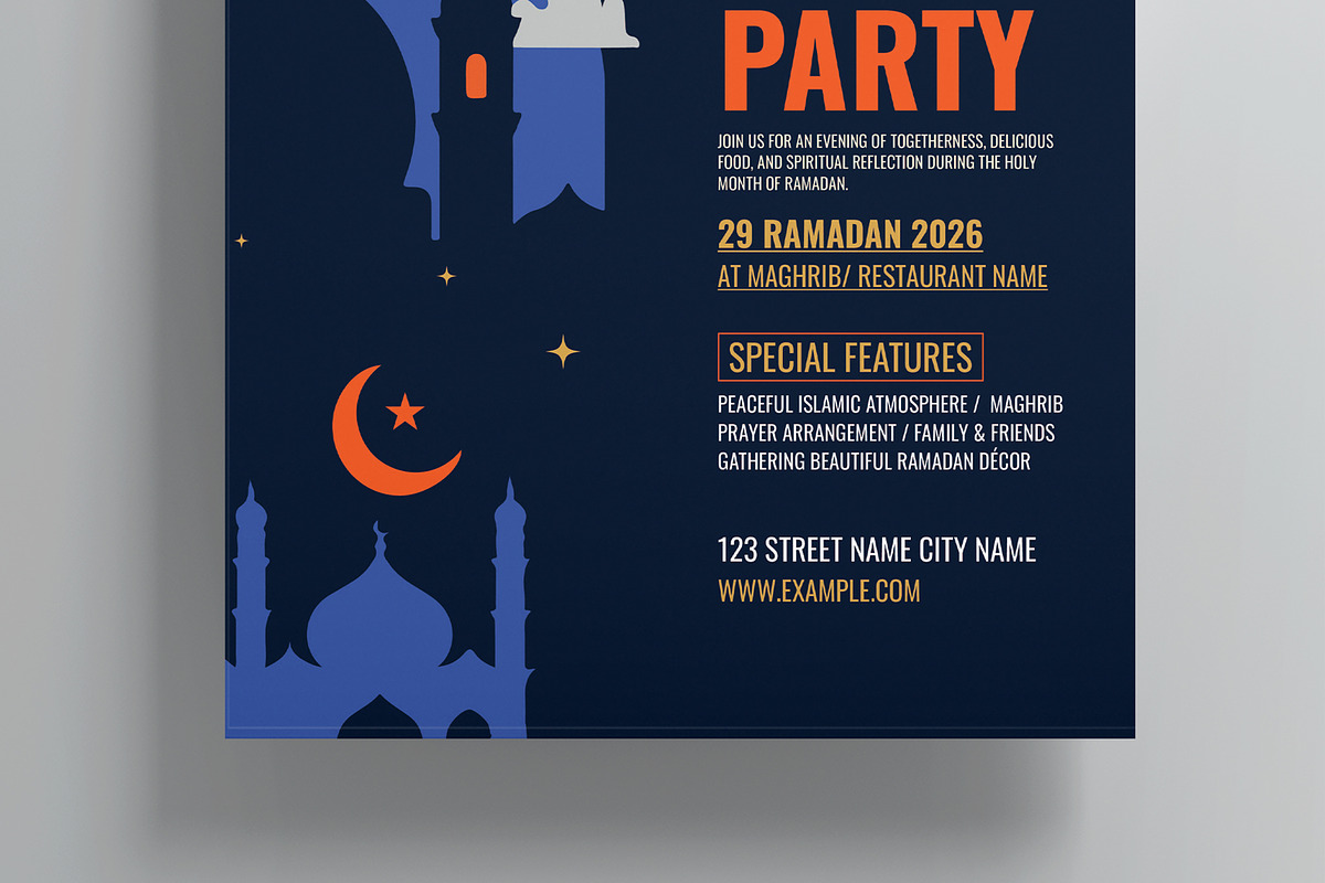 Ifter Flyer Template, a Print Template by MightyDesign (Photo 3 of 8)