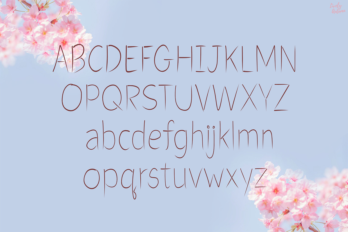 Sakura | Handwriting font, a Handwritten Font by LivelyAutumn11.11 (Photo 2 of 6)