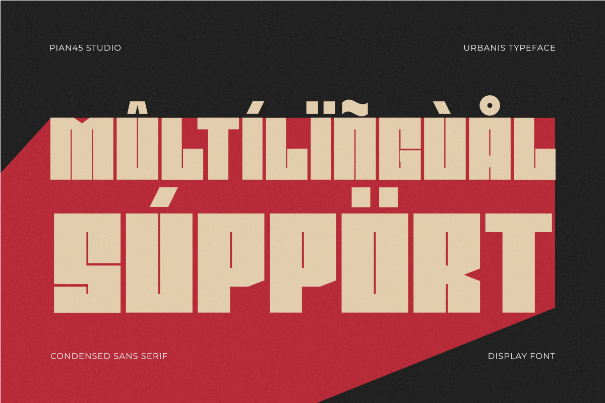 Urbanis - Heavy Sans Display Font, a Sans Serif Font by Pian45 Studio (Photo 8 of 8)