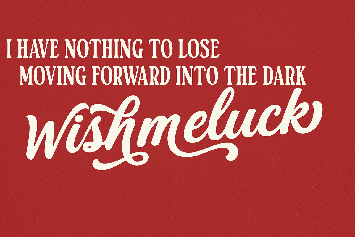 Wishmeluck – Bold Calligraphy Font, a Script Font by deadlock studio (Photo 8 of 8)
