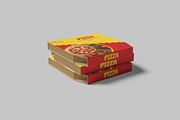 Pizza Box Mockup, a Merchandise Mockup by rahmatmoscae (Thumbnail 2 of 6)