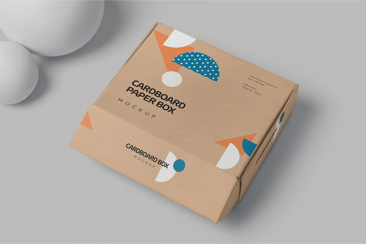 Realistic Mailer Box Mockup, a Packaging Mockup by megostudi0 (Photo 6 of 7)