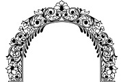 Vintage Ornamental Arch Frame Vector, a Decorative Illustration by Designer_Momina (Thumbnail 9 of 21)