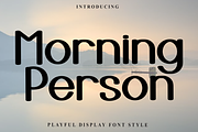 Morning Person, a Script Font by FreshTypeINK (Thumbnail 1 of 8)