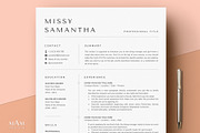 Minimalist Modern Resume Template, a Resume Template by MAM Design (Thumbnail 1 of 10)