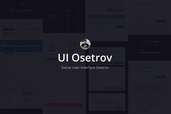 Social User Interface osetrov ui kit preview 6