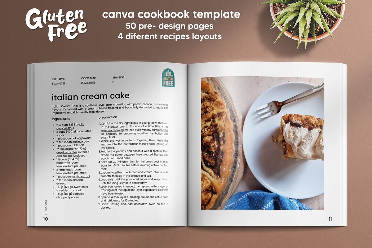 Canva Square Cookbook Template, a Magazine Template by DeLaGranSiete (Photo 6 of 7)