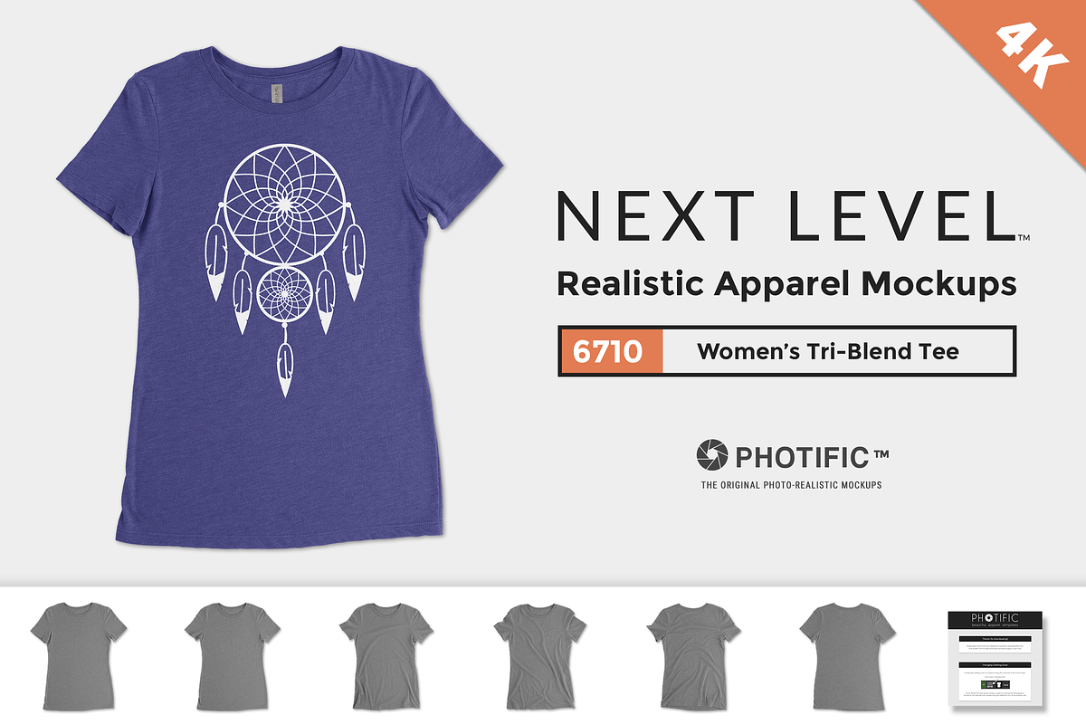 Next Level 6710 Mockups, a Shirt Mockup by Photific (Photo 1 of 6)