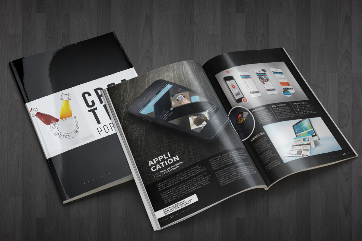 Portfolio Template (2 Colours), a Brochure Template by Canden Studio (Photo 2 of 5)