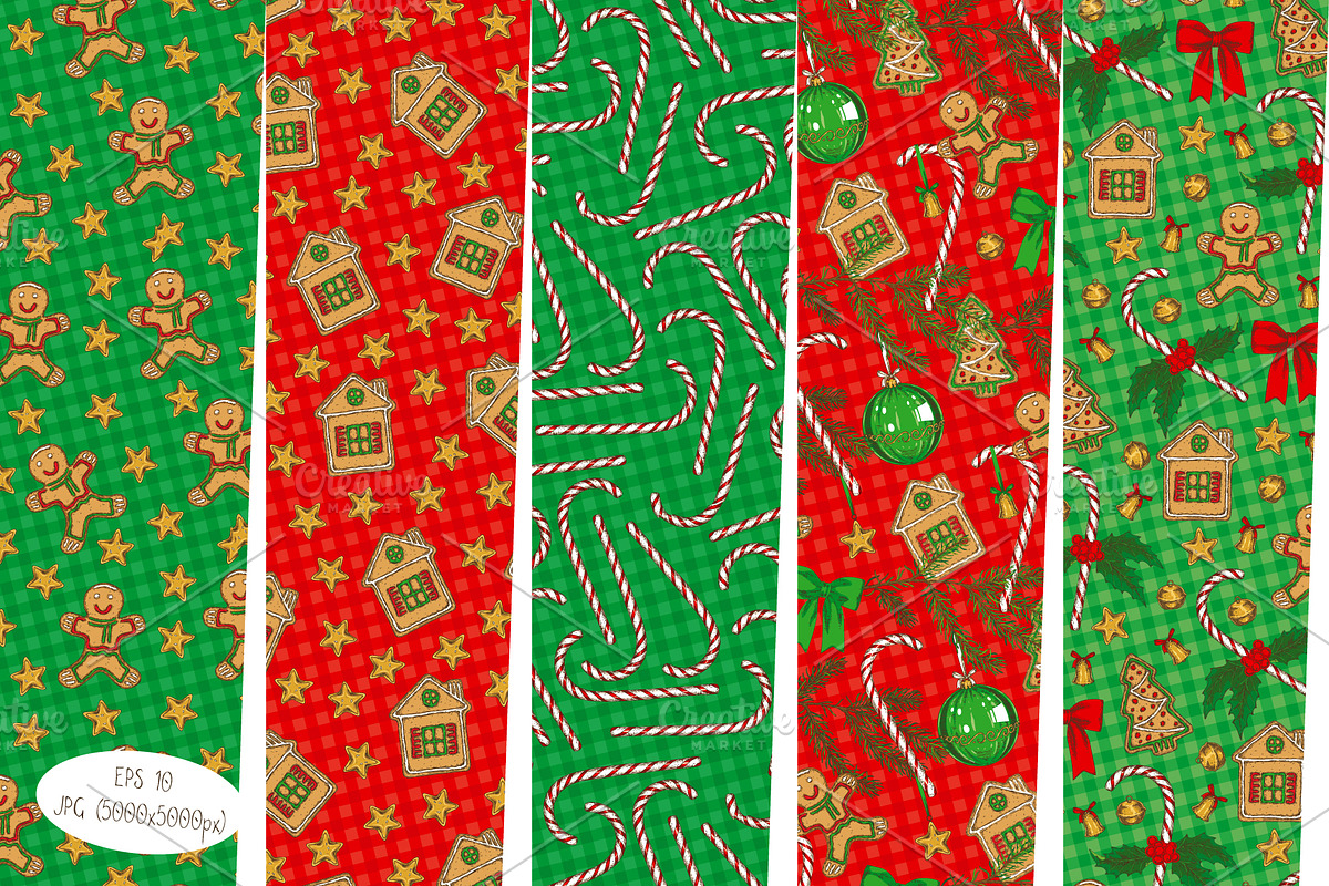 Merry Christmas Design Set, a Decorative Illustration by DeepFuze (Photo 6 of 9)