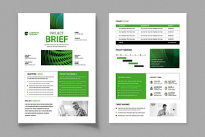 Project Brief Template Layout, a Brochure Template by MightyDesign