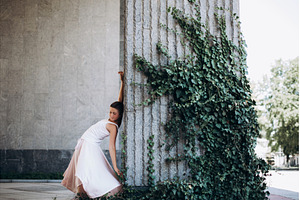 Graceful woman dancing by ivy, a Person Photo by Anna Efetova