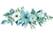 Elegant Blue Watercolor Blooms, an Illustration by Amazin_art (Thumbnail 7 of 11)